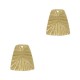 DQ Metal charm trapezium 11x9mm Gold